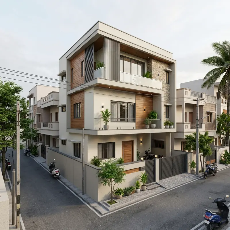G+2 Residential building in Champapet, Hyderabad