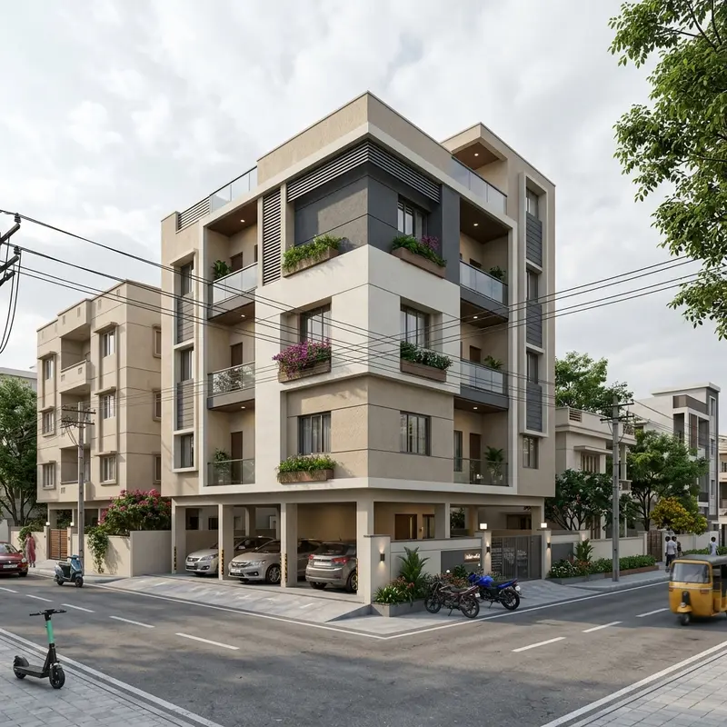 S+4 Residential building in Erragadda, Hyderabad