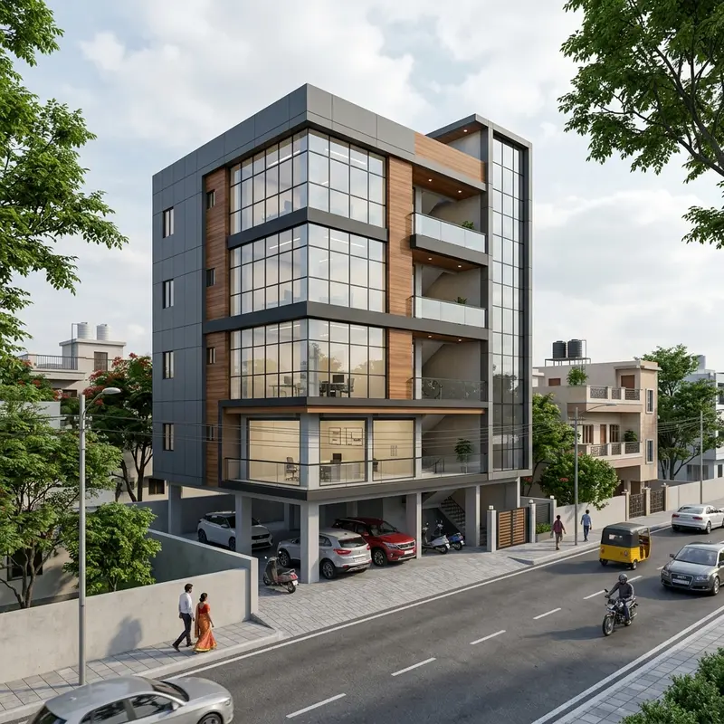 S+4 Commercial building in Nagole, Samathapuri Colony, Hyderabad